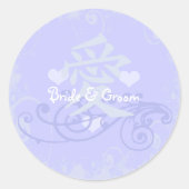 愛の漢字ペリウィンクル中世ルネッサンス ラウンドシール (正面)