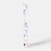 愛の漫画クマ花束の花 iPhoneケース (左側面)