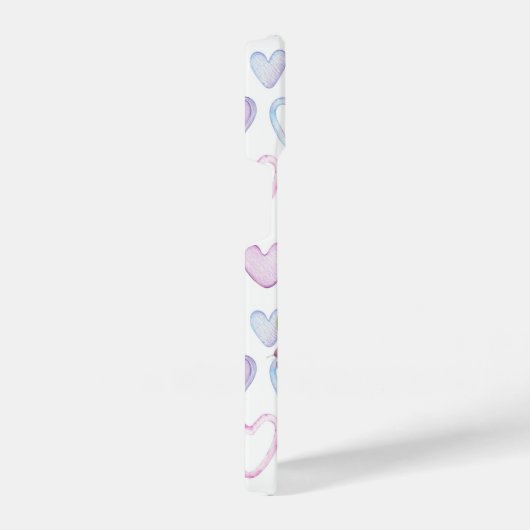 愛の漫画クマ花束の花 iPhoneケース (右側面)