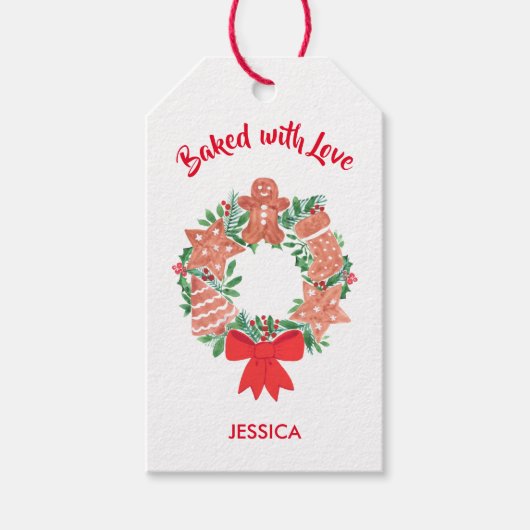 愛の焼いたクリスマスで ギフトタグ (正面)
