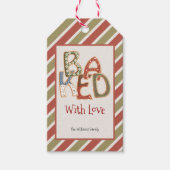 愛の焼いたクリスマスギフトタグ付き ギフトタグ (正面)