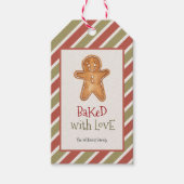 愛の焼いたクリスマスギフトタグ付き ギフトタグ (正面)