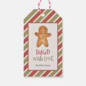 愛の焼いたクリスマスギフトタグ付き ギフトタグ (裏面)