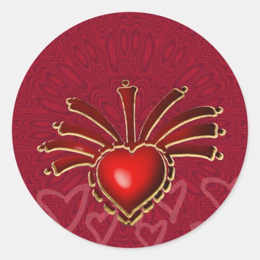 愛の爆発のシール ラウンドシール (正面)