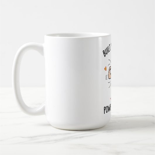 愛の父の日に力を注ぐ父のように建てる コーヒーマグカップ (左)