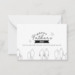 愛の父の日のカードの世代 ノートカード