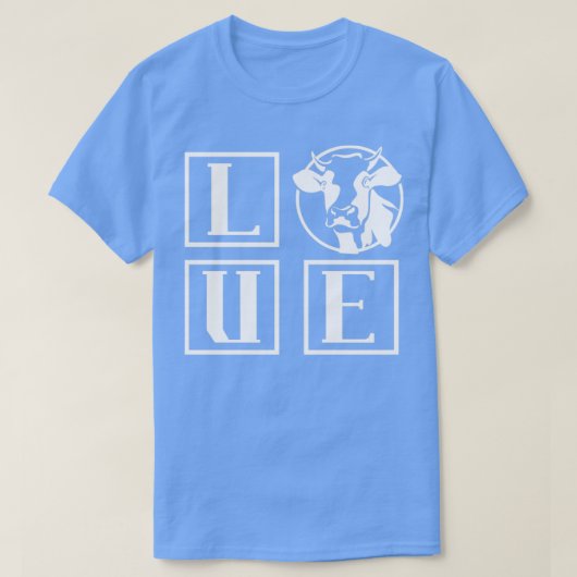 愛の牛 Tシャツ (デザイン正面)
