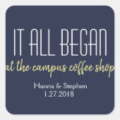 愛の物語が始まった場所 スクエアシール (正面)