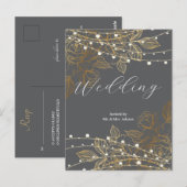 「愛の物語が展開する:私たち結婚の ポストカード (正面/裏面)
