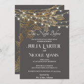 「愛の物語が展開する:私たち結婚の 招待状 (正面/裏面)