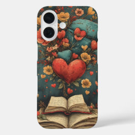 愛の物語が花開く iPhone 16ケース