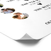 愛の物語の書結婚道の歓迎サイン ポスター (角)