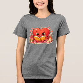 愛の物語は心の中で始まる トライブレンドTシャツ