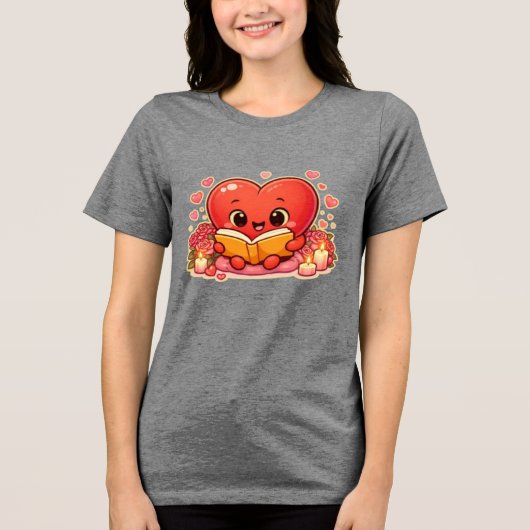 愛の物語は心の中で始まる トライブレンドTシャツ (正面)