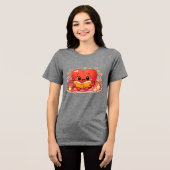 愛の物語は心の中で始まる トライブレンドTシャツ (正面全面)
