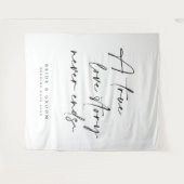 愛の物語は永遠に終わらない ウェディングタペストリー タペストリー (正面(横))