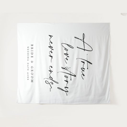 愛の物語は永遠に ウェディングタペストリー タペストリー (正面(横))