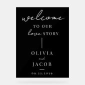 愛の物語へようこそモダン結婚 アクリルサイン (正面)