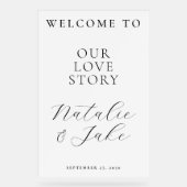 愛の物語へようこそモダン結婚 アクリルサイン (正面)