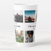 愛の物語を始めた場所フォトコラージュ カフェラテマグ (正面)