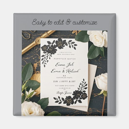 愛の物語を芸術に マグネット (正面)