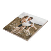 愛の物語結婚の記念撮影スタイリッシュ タイル (側面)