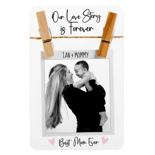 愛の物語 |のぶら下がった写真 |マママグネットギフト マグネット (縦)