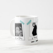 愛の物語 |ピンクママ写真接着ギフトマグ コーヒーマグカップ (正面左)