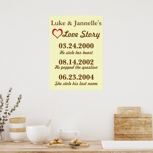 愛の物語 ポスター (キッチン)