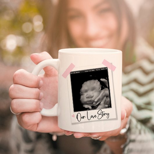 愛の物語 | Pink Mothers Dayフォトギフトマグ コーヒーマグカップ