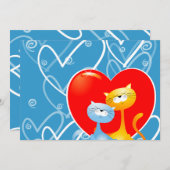 愛の猫たち 招待状 (正面/裏面)