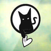 愛の猫の窓が愛の詩人アディラ・アコウに貼られる ウィンドウサイン (シート3)