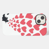 愛の猫 iPhoneケース (裏面横)