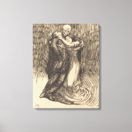 愛の献身 (ポール＝アルベル・ベルナール) キャンバスプリント