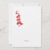 愛の猿たちのアニバーサリー招待状 招待状 (裏面)