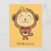 愛の猿 ポストカード (正面)