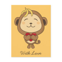 愛の猿 ポストカード