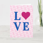 愛の現代的な優雅さを備えたお母さん 私たちはあなたを愛していますお母さん カード (正面)