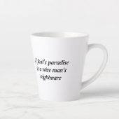 愛の甘い瞬間を吸い込む –  カフェラテマグ (右)