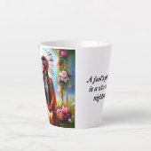 愛の甘い瞬間を吸い込む –  カフェラテマグ (正面)