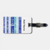 愛の生活とリラックス ラゲッジタグ (裏面横)