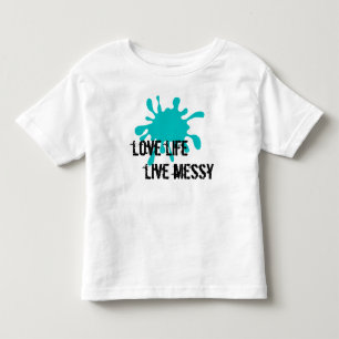 愛の生活、ライブ乱雑なアクア トドラーTシャツ