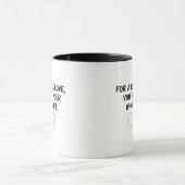 愛の生涯代金タグ マグカップ (中央)