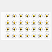 愛の産物で手作りのかわいいビーパーソナライズされた ラベル (シート)