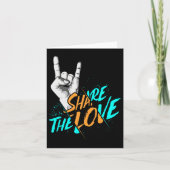 愛の男性の女性の子供たち男の子の女の子Aslプレゼント カード (正面)