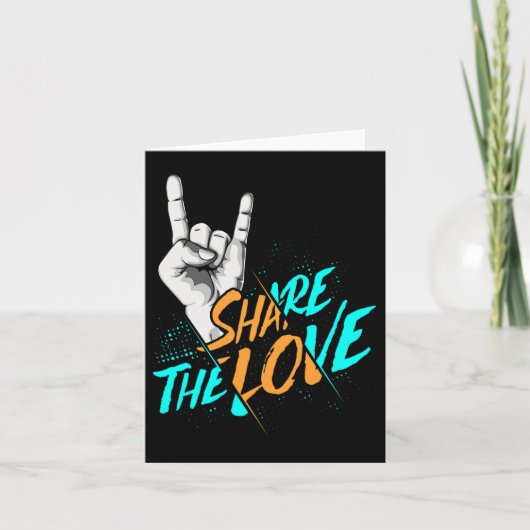 愛の男性の女性の子供たち男の子の女の子Aslプレゼント カード (正面)