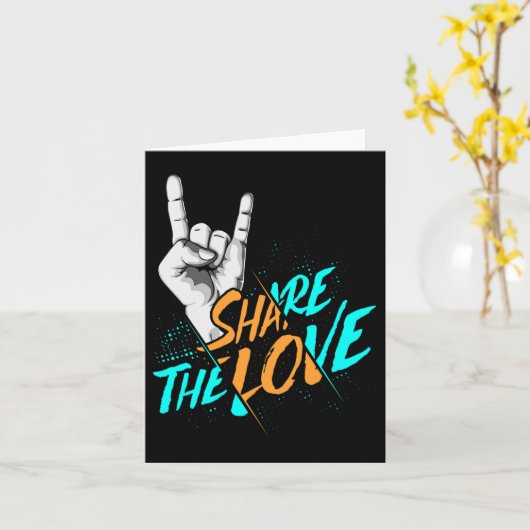 愛の男性の女性の子供たち男の子の女の子Aslプレゼント カード (黄色い花)