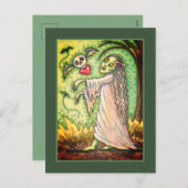 愛の病気の女の子ゾンビ後を追ーの彼女のハートは、ウィムシー シーズンポストカード (正面/裏面)