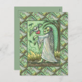 愛の病気の女の子ゾンビ後を追ーの彼女のハートは、ウィムシー シーズンポストカード (正面/裏面)