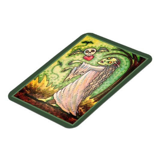 愛の病気の女の子ゾンビ後を追ーの彼女のハートは、ウィムシー マグネット (左側)